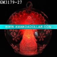 Wholesale christmas ball with fiber angel inside