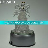 Wholesale glass angel with LED light
