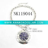Wholesale Newest Silver Alloy Pendant Necklaces with Resin&Acrylic