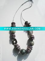 Wholesale long resin necklace with acrylic