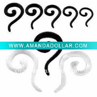 Wholesale UV taper acrylic tapers acrylic question mark plug