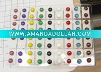 fashion acrylic round earrings with any colored
