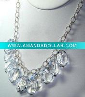 Wholesale fashion transparent acrylic necklace