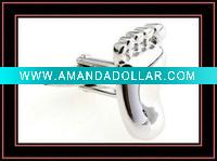 Wholesale novelty foot metal copper cufflinks