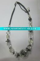 laterest design clear acrylic bead necklace