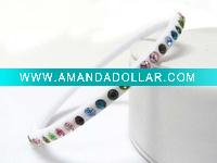 Wholesale Single line crystal stud acryle bangle