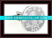 2011 metal copper cufflinks