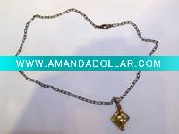 Wholesale square acrylic pendant necklace