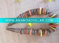 Wholesale 2011 fashion colorful plastic and resin necklace