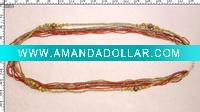 Wholesale The colorful plastic and wood material necklace