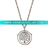 Wholesale Alloy Copper Tone Tree of Knowledge Necklace(ALNB-2614)