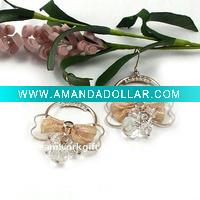 Wholesale Fashion color hematite plated hoop woman earrings