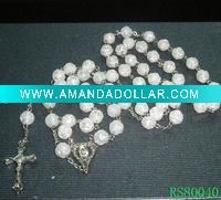 Wholesale acrylic rosary necklace