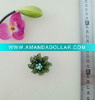 Wholesale Top sell fashion flower diamond alloy ring