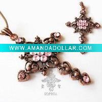 religious crystal pendant