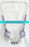 acrylic different sizes beads necklace jewelry