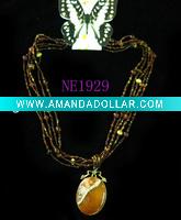 Wholesale fashion acrylic beads pearl necklace(NE1929)