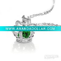fashion crown pendant with zircon