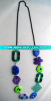Wholesale Antique tribe different shapes acrylic necklace for women