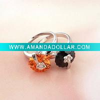 2011 fashionable white good quality alloy ring