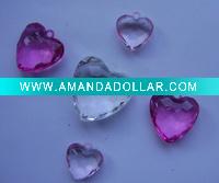 Acrylic heart pendant