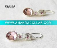 alloy rhinestone acrylic earring