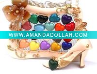 Wholesale fashion heart earrings acrylic earrings