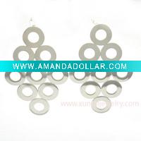 2010 Fashion Polished Chandelier Earring White Gold