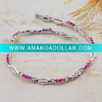 2011 copper with rhodium plated fashion bracelet(R1Y2467-A105)