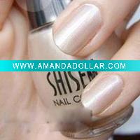 Almond White Light Nail Polish
