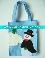 Wholesale christmas novelty bag, Promotiona Felt Christmas bag, christmas bag decoration