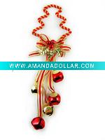 Wholesale Tree-shaped silk ribbon butterfly tie Christmas bell