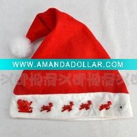 Wholesale non woven flashing deer christmas novelty hats