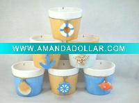 Wholesale Christmas pottery pot for flower-garden decoration