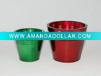 Wholesale Christmas metal flower pot for garden decoration