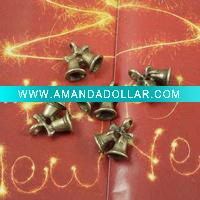 Wholesale Fashion Antique Bronze Jewelry metal Findings / Spacers !!! christmas bell style