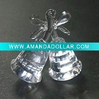 Wholesale crystal christmas bells,crystal christmas decoration