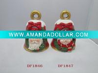 Wholesale ceramic christmas bell decoration
