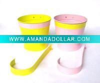 Wholesale Garden Removable Handle Zinc Pot