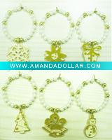 2010 christmas wine charm (ms0879)