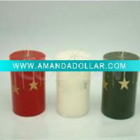 Wholesale Christmas Colored Drawing Candle GSLB-035