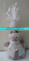 snowman artificial candle