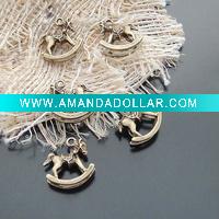 Wholesale Fashion Antique Bronze Jewelry metal Findings / Components !!! christmas bell style