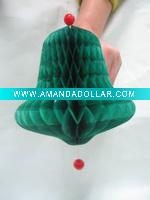 christmas honeycomb bell