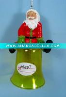 Wholesale resin hanging bell for christmas tree ornament