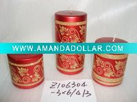 Wholesale art pillar candle,christmas candle,metal decorative candle, candle ornament, craft decoration candle,gift candle