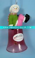 Wholesale resin christmas bell decoration