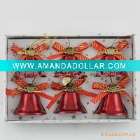 Wholesale 2011 fashion hanging golden christmas bells christmas Bell for christmas decoration fashion Christmas decoration Christmas bells