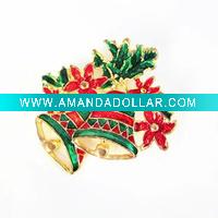 Wholesale Alloy enamel christmas bell christmas decoration