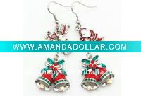 Wholesale hot sale Christmas bell earrings